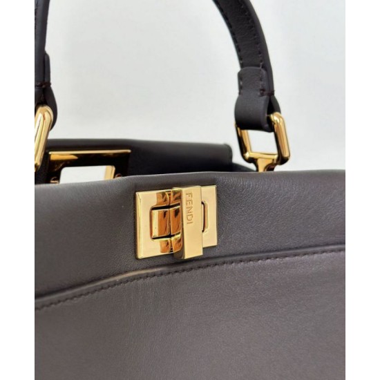 Replica Fendi Mini Iconic Peekaboo Bag Black