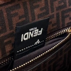 Replica Fendi Mini Iconic Peekaboo Bag Black
