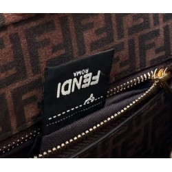 Replica Fendi Mini Iconic Peekaboo Bag Black
