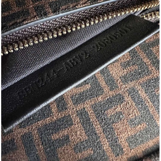 Replica Fendi Mini Iconic Peekaboo Bag Black