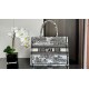 Replica Dior Medium Dior Book Tote Bag Embroidery Toile de Jouy Scotland Motif White/Black
