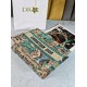Replica Dior Medium Dioriviera Book Tote Raffia with Pink Toile de Jouy Sauvage Embroidery Fake Sale
