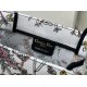Replica Dior Medium Book Tote Bag Toile de Jouy Flower Embroidery White/Blue