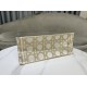 Replica Dior Medium/Large Book Tote Bag Oversized rattan embroidery White/Gold