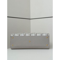 Replica Fendi Peekaboo-Tote Bag FF Gray