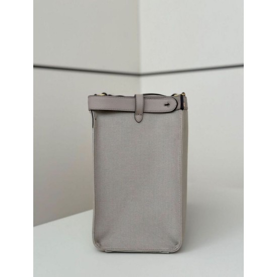 Replica Fendi Peekaboo-Tote Bag FF Gray