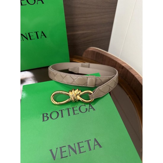 Best Replica BV Andiamo Intrecciato Nappa Belt Apricot Knockoff
