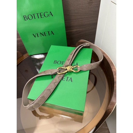 Best Replica BV Andiamo Intrecciato Nappa Belt Apricot Knockoff