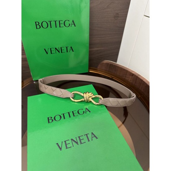 Best Replica BV Andiamo Intrecciato Nappa Belt Apricot Knockoff