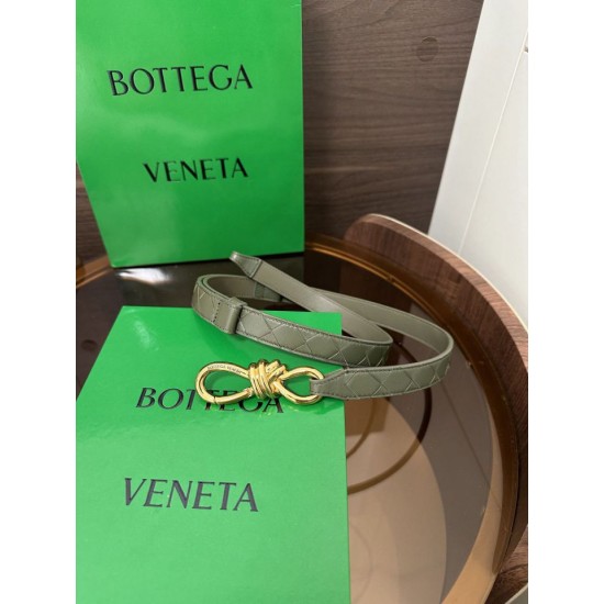 Best Replica BV Andiamo Intrecciato Nappa Belt Green Knockoff