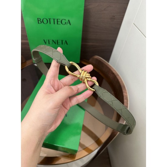 Best Replica BV Andiamo Intrecciato Nappa Belt Green Knockoff