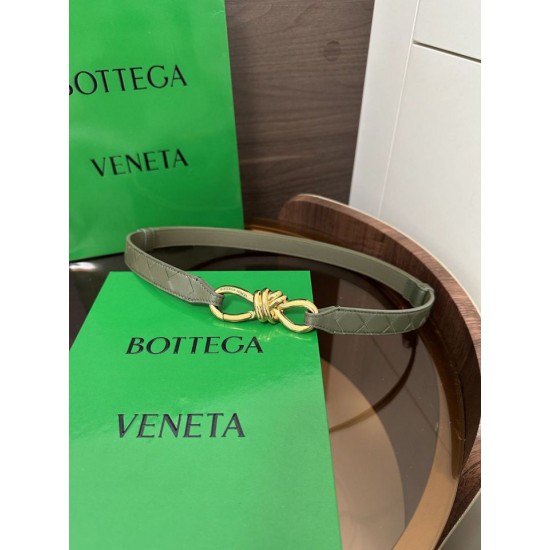 Best Replica BV Andiamo Intrecciato Nappa Belt Green Knockoff