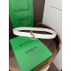 Best Replica BV Andiamo Intrecciato Nappa Belt 2cm Green/White/Coffee Knockoff