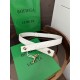 Best Replica BV Andiamo Intrecciato Nappa Belt 2cm Green/White/Coffee Knockoff