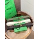 Best Replica BV Andiamo Intrecciato Nappa Belt 2cm Green/White/Coffee Knockoff