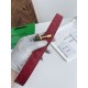 Best Replica BV Andiano Intreccio Large Check Fabric Belt Grey Knockoff