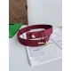 Best Replica BV Andiano Intreccio Large Check Fabric Belt Grey Knockoff