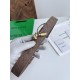 Best Replica BV Andiano Intreccio Large Check Fabric Belt White Knockoff