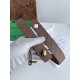 Best Replica BV Andiano Intreccio Large Check Fabric Belt White Knockoff