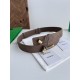 Best Replica BV Andiano Intreccio Large Check Fabric Belt White Knockoff