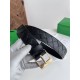 Best Replica Bottega Veneta Mens Intreccio Reversible Check Belt Black Gold Knockoff