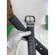 Best Replica Bottega Veneta Mens Reversible Intreccio Belt Black Knockoff