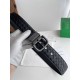 Best Replica Bottega Veneta Mens Reversible Intreccio Belt Black Knockoff
