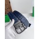 Best Replica Bottega Veneta Mens Reversible Intreccio Belt Blue Knockoff