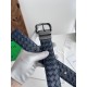 Best Replica Bottega Veneta Mens Reversible Intreccio Belt Blue Knockoff