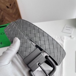 Best Replica Bottega Veneta Mens Reversible Belt Grey Knockoff