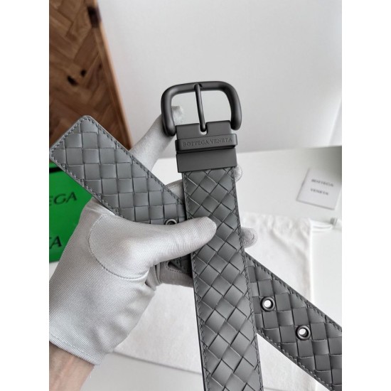 Best Replica Bottega Veneta Mens Reversible Belt Grey Knockoff