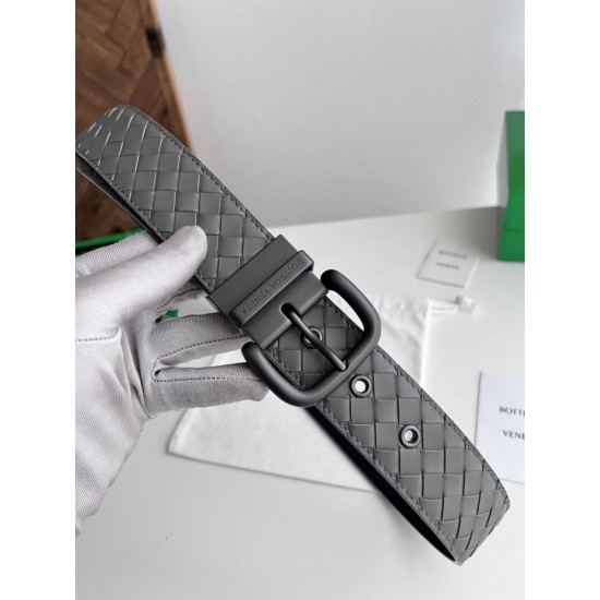 Best Replica Bottega Veneta Mens Reversible Belt Grey Knockoff