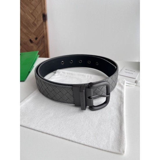 Best Replica Bottega Veneta Mens Reversible Belt Grey Knockoff