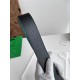 Best Replica BV Mens Reversible Leather Belt Black/Blue Knockoff