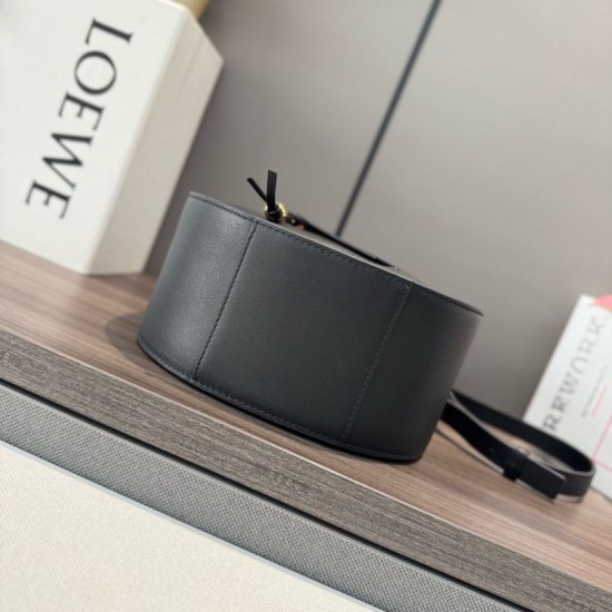 Best Replica Loewe Hammock Slice Crossbody Bag Black Knockoff