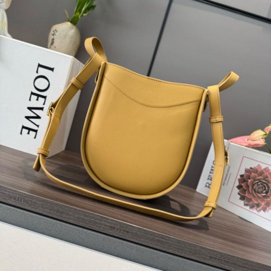 Best Replica Loewe Hammock Slice Crossbody Bag Yellow Knockoff