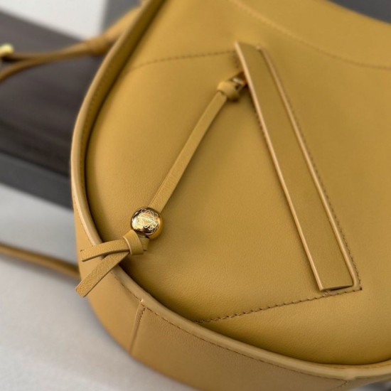 Best Replica Loewe Hammock Slice Crossbody Bag Yellow Knockoff