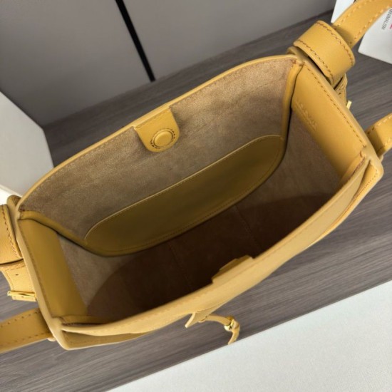 Best Replica Loewe Hammock Slice Crossbody Bag Yellow Knockoff