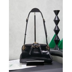 Best Replica Miu Miu Honey Caprice Shell Print Clutch Bag 5BF131 Black Knockoff
