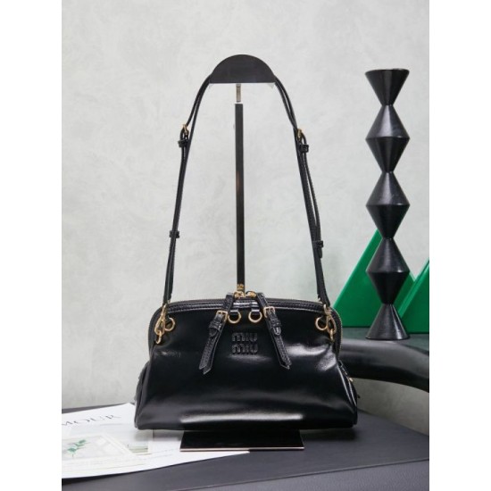 Best Replica Miu Miu Honey Caprice Shell Print Clutch Bag 5BF131 Black Knockoff