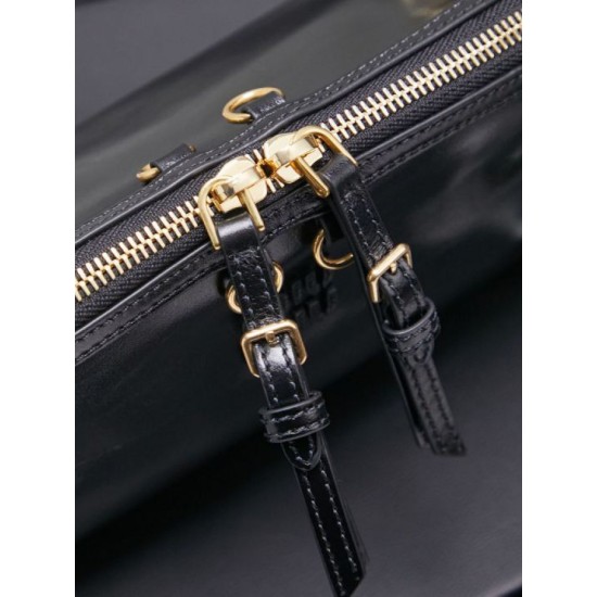 Best Replica Miu Miu Honey Caprice Shell Print Clutch Bag 5BF131 Black Knockoff