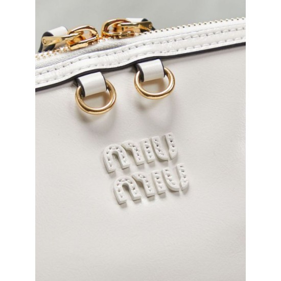Best Replica Miu Miu Honey Caprice Shell Print Clutch Bag 5BF131 White Knockoff
