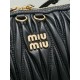 Best Replica Miu Miu Caprice Quilted Nappa Clutch Bag 5BF130 Black Knockoff