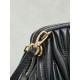 Best Replica Miu Miu Caprice Quilted Nappa Clutch Bag 5BF130 Black Knockoff