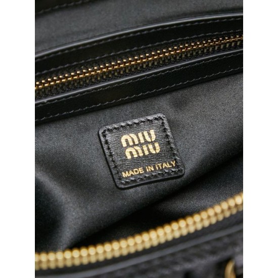Best Replica Miu Miu Caprice Quilted Nappa Clutch Bag 5BF130 Black Knockoff