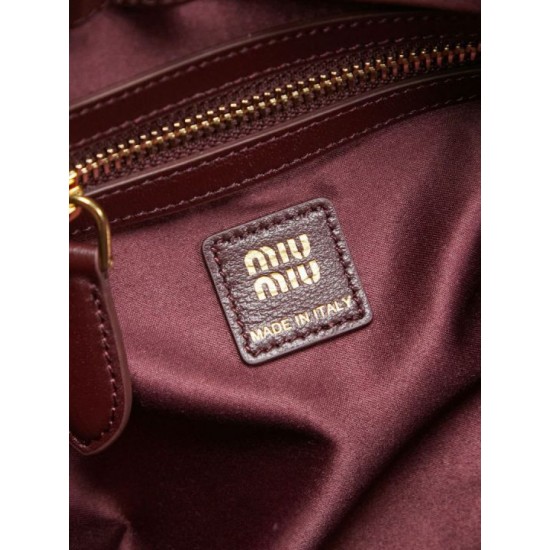 AAAAA Fake Miu Miu Caprice Quilted Nappa Clutch Bag 5BF130 Burgundy Dupe Best Replica Miu Miu Caprice Quilted Nappa Clutch Bag 5BF130 Burgundy Knockoff