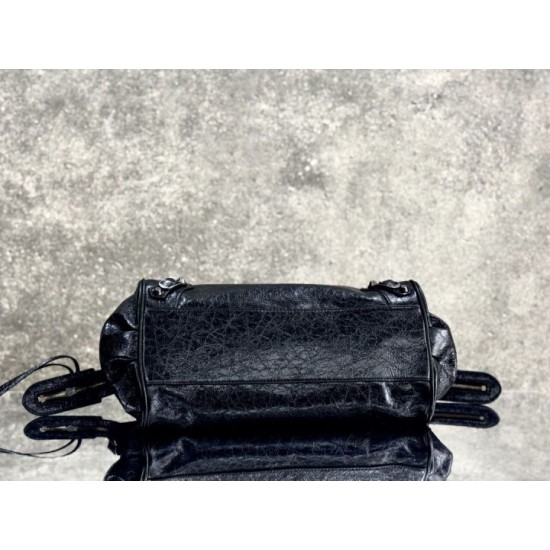 Best Replica Balenciaga Le City East-West Crossbody Bag Black Knockoff