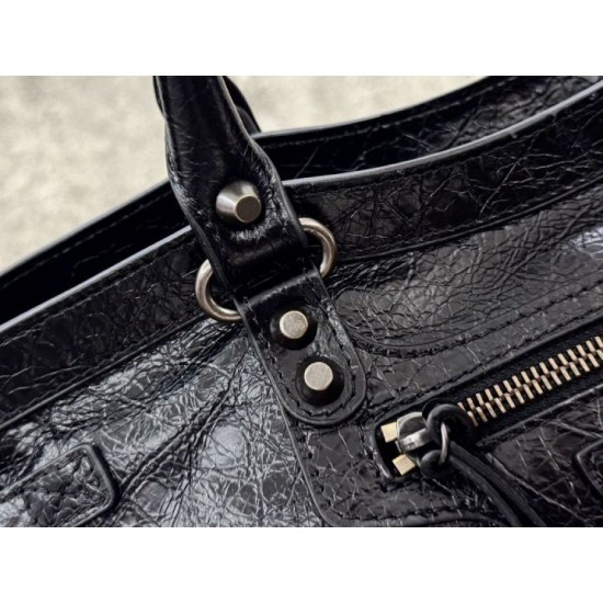 Best Replica Balenciaga Le City East-West Crossbody Bag Black Knockoff