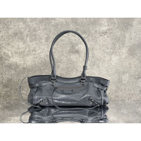 Best Replica Balenciaga Le City East-West Crossbody Bag Grey Knockoff