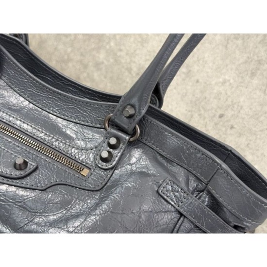 Best Replica Balenciaga Le City East-West Crossbody Bag Grey Knockoff